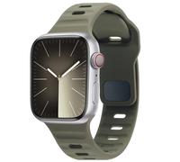 imoshion imoshion Bracelet Active Sport en silicone Watch Series 1 t/m 9 / SE (38/40/41 mm) | Series 10 / 11 (42 mm) Blackish Green Vert