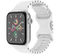 imoshion Bracelet athlétique en silicone pour Apple Watch Series 1 à 9 / SE (38/40/41 mm) | Series 10 (42 mm) - Blanc