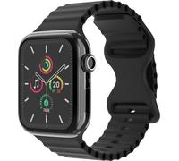 imoshion Bracelet athlétique en silicone pour l'Apple Watch Series 1 à 10 / SE / Ultra (2) (44/45/46/49 mm) - Noir