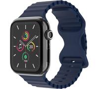 imoshion Bracelet athlétique en silicone pour l'Apple Watch Series 1 à 9 / SE (38/40/41 mm) | Series 10 (42 mm) - Bleu foncé