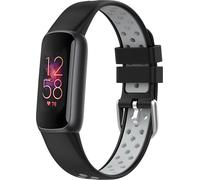 imoshion imoshion Bracelet sportif en silicone Fitbit Luxe Noir/Gris Noir
