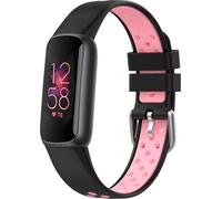 imoshion Bracelet sportif en silicone Fitbit Luxe - Noir/Rose