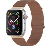 imoshion Bracelet en cuir magnétique pour l'Apple Watch Series 1-9 / SE - 38/40/41 mm / Series 10 - 42 mm - Marron