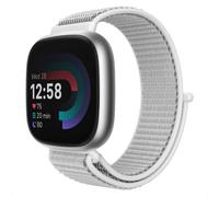 imoshion Bracelet en nylon avec fermeture velcro pour Fitbit Versa 4/ 3 / Sense (2) - Gris
