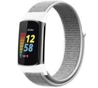 imoshion Bracelet en nylon pour Fitbit Charge 5 - Taille S - Gris clair