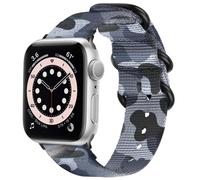 imoshion Bracelet en nylon pour l'Apple Watch Series 1-9 / SE - 38/40/41 mm / Series 10 - 42 mm - Gris camouflage