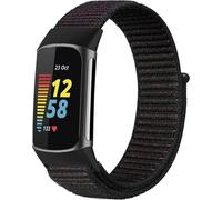 imoshion Bracelet en nylon pour le Fitbit Charge 5 - Taille L - Noir
