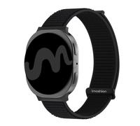imoshion Bracelet en nylon pour Samsung Galaxy Watch 8 (40/44mm) / Classic (46mm) - Noir