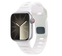 imoshion Bracelet Active Sport en silicone pour Apple Watch Series 1 t/m 9 / SE (38/40/41 mm) | Series 10 / 11 (42 mm) - Blanc