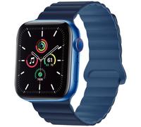 imoshion imoshion Bracelet en silicone magnétique Watch Series 1 t/m 9 / SE (38/40/41 mm) | Series 10 / 11 (42 mm) Bleu foncé Bleu foncé