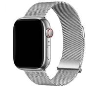 imoshion Bracelet magnétique milanais pour Apple Watch | 44/45/46/49 mm - Argent