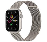 imoshion Bracelet magnétique milanais pour Apple Watch | 44/45/46/49 mm - Taille M - Starlight