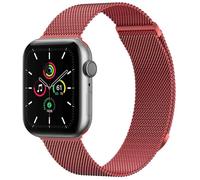 imoshion Bracelet magnétique milanais pour Apple Watch Series 1 - 9 / SE (38/40/41 mm) | Series 10 / 11 (42 mm) - Taille S - Rouge