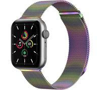 imoshion Bracelet magnétique milanais pour Apple Watch Series 1 à 9 / SE (38/40/41 mm) | Series 10 (42 mm) - Taille S - Galaxy