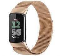 Bracelet Fitbit Charge 5 imoshion Bracelet milanais magnétique sans aide à l'installation Rose dorée G