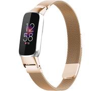 imoshion Bracelet magnétique milanais pour Fitbit Luxe - Taille M - Rose Doré
