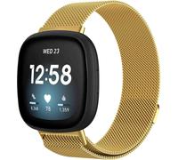imoshion Bracelet magnétique milanais pour Fitbit Versa 3 - Taille S - Or