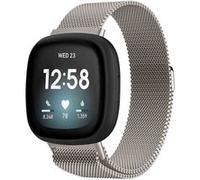 imoshion Bracelet magnétique milanais pour Fitbit Versa 4/ 3 / Sense (2) - Starlight