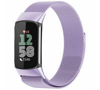 imoshion Bracelet magnétique milanais pour le Fitbit Charge 5 - Taille M - Violet