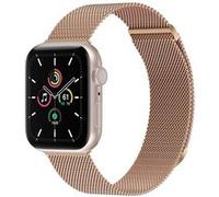 imoshion Bracelet magnétique milanais pour Apple Watch Series 1 - 11 / SE / Ultra (44/45/46/49 mm) - Taille S - Rose Doré