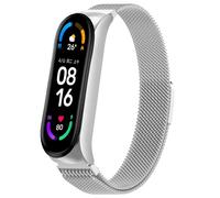 imoshion Bracelet magnétique milanais pour Xiaomi Mi Band 5 / 6 - Argent