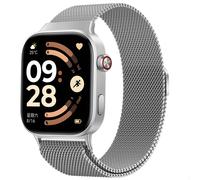 imoshion Bracelet magnétique milanais pour Xiaomi Smart Band 9 Pro / 8 Pro / Redmi Watch 6 / 5 / 4 - Argent