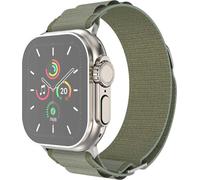 imoshion Bracelet Nylon Alpine pour l'Apple Watch Series 1 à 10 / SE / Ultra (2) (44/45/46/49 mm) - Vert olive