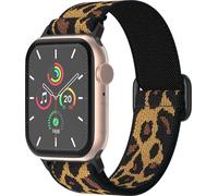 imoshion Bracelet nylon élastique pour Apple Watch Series 1 à 9 / SE (38/40/41 mm) | Series 10 (42 mm) - Leopard