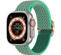imoshion Bracelet nylon élastique pour l'Apple Watch Series 1-10 / SE / Ultra (2) - 42/44/45/46/49 mm - Turquoise