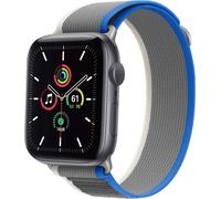 imoshion Bracelet Trail en nylon pour Apple Watch Series 1 t/m 9 / SE (38/40/41 mm) | Series 10 (42 mm) - Blue / Grey