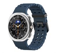 imoshion Bracelet Ocean en silicone pour Samsung Galaxy Watch 8 (40/44mm) / Classic (46mm) - Bleu foncé
