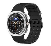 imoshion Bracelet Ocean en silicone pour Samsung Galaxy Watch 8 (40/44mm) / Classic (46mm) - Noir