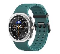 imoshion Bracelet Ocean en silicone pour Samsung Galaxy Watch 8 (40/44mm) / Classic (46mm) - Vert foncé