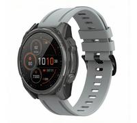 imoshion Bracelet QuickFit® Line en silicone - Connexion Garmin 20 mm - Gris