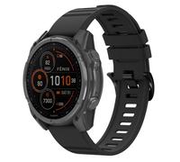 imoshion Bracelet QuickFit® Stripe en silicone - Connexion Garmin 22 mm - Noir
