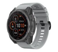 imoshion Bracelet QuickFit® Stripe en silicone - Connexion Garmin 26 mm - Gris