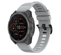 imoshion Bracelet QuickFit® Stripe en silicone pour Garmin Watch | 22 mm aansluiting - Gris
