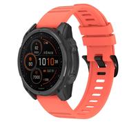 imoshion Bracelet QuickFit® Stripe en silicone pour Garmin Watch | 22 mm aansluiting - Orange