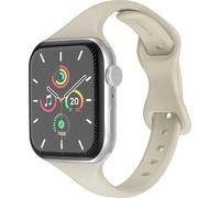 imoshion Bracelet silicone fin pour Apple Watch Series 1 à 9 / SE (38/40/41 mm) | Series 10 (42 mm) - Starlight