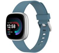 imoshion Bracelet silicone pour Fitbit Versa / Versa 2 / Versa Lite - Taille L - Bleu & Gris