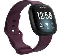 imoshion Bracelet en silicone pour le Fitbit Versa 4 / 3 / Sense (2) - Rouge foncé