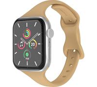 imoshion Bracelet silicone Slim pour l'Apple Watch Series 1 à 10 / SE / Ultra (2) (44/45/46/49 mm) - Noyer