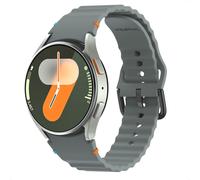imoshion Bracelet silicone Wave pour la Samsung Galaxy Watch 4 / 5 / 6 / 7 (20 mm) - Gris foncé