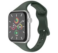 imoshion Bracelet slim en silicone pour Apple Watch Series 1 t/m 9 / SE (38/40/41 mm) | Series 10 / 11 (42 mm) - Olive Green