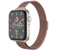 imoshion Bracelet slim Milanese pour Apple Watch Series 1 t/m 9 / SE (38/40/41 mm) | Series 10 / 11 (42 mm) - Vintage Gold