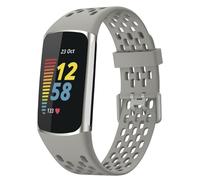 imoshion Bracelet sport en silicone avec boucle pour Fitbit Charge 5 / 6 - Gris