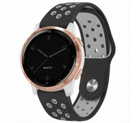 imoshion Bracelet sport en silicone - Connexion universelle 18 mm - Black / Grey