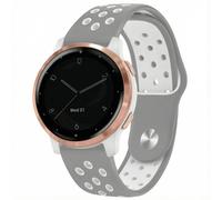 imoshion Bracelet sport en silicone - Connexion universelle 18 mm - Grey & White