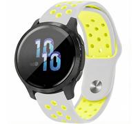 imoshion Bracelet sport en silicone - Connexion universelle 22 mm - Light Grey & Neon Yellow