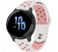 imoshion Bracelet sport en silicone - Connexion universelle 22 mm - White & Pink